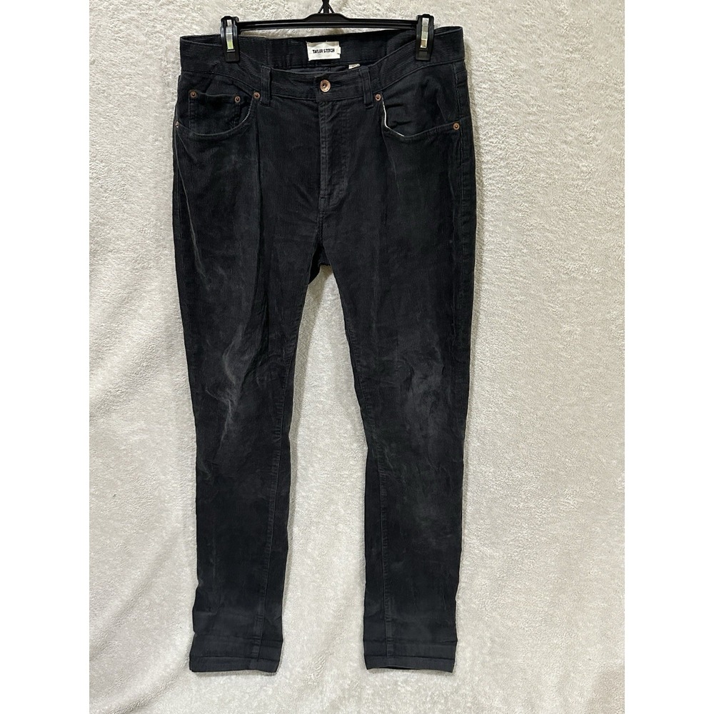 Taylor Stitch Slim Fit‎ Corduroy Pants Mens Sz 31 Gray/Charcoal Organic Cotton
